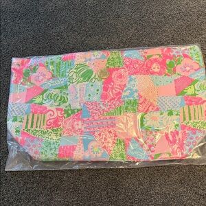 Lilly Pulitzer Multicolor Quilted Pool Tote - Pink, Green & Blue